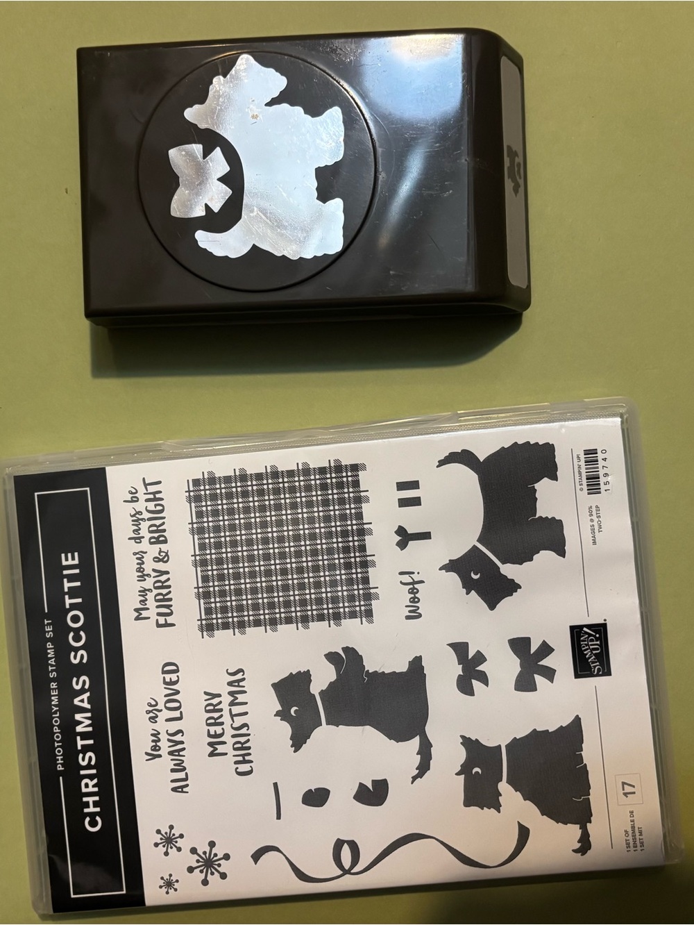 Stampin' Up! Christmas Scottie Clear Photopolymer Stamp Set